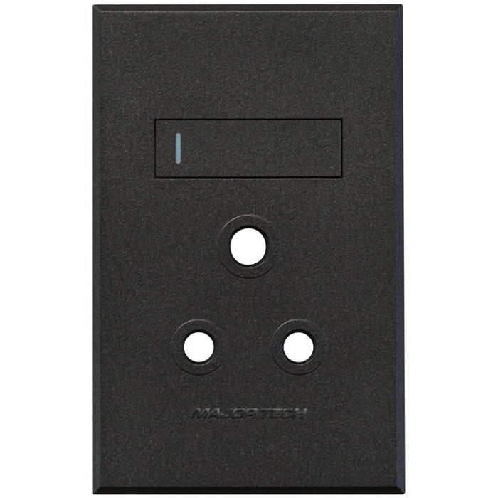 Major Tech Single Socket Cover Plate GR/TI (100mmx50mm) 3VP20GT