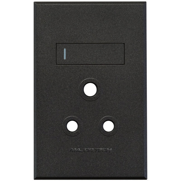 Major Tech Single Socket Cover Plate GR/GR (100mmx50mm) 3VP20GG