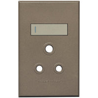 Major Tech Single Socket Cover Plate TI/BZ (100mmx50mm) 3VP20TB