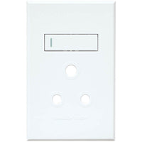 Major Tech VETi 3 POLA - Single RSA Socket Cover Plate - Monoblock | 3VP20WW