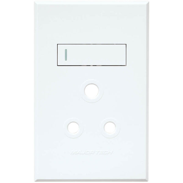 Major Tech VETi 3 POLA - Single RSA Socket Cover Plate - Monoblock | 3VP20WW