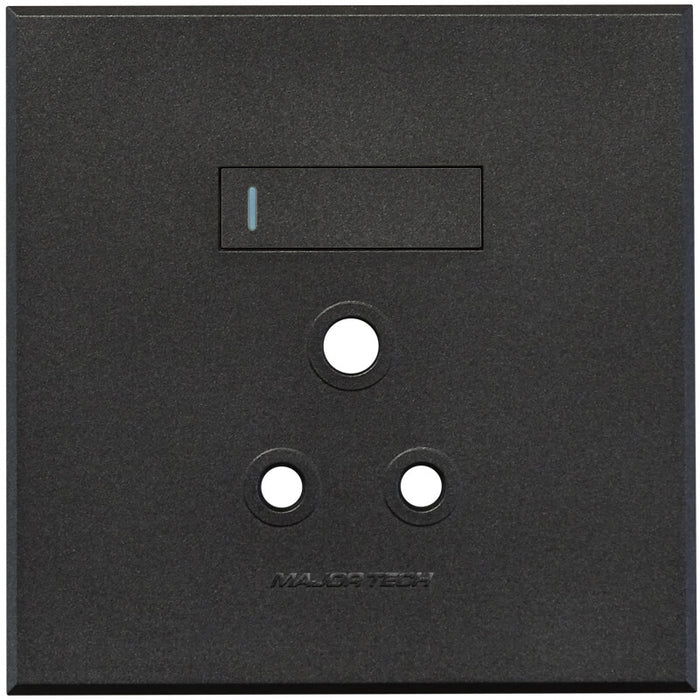 Major Tech Single Socket Cover Plate GR/GR (100mmx100mm) 3VP21GG
