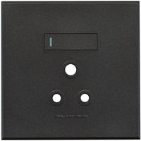 Major Tech Single Socket Cover Plate GR/TI (100mmx100mm) 3VP21GT