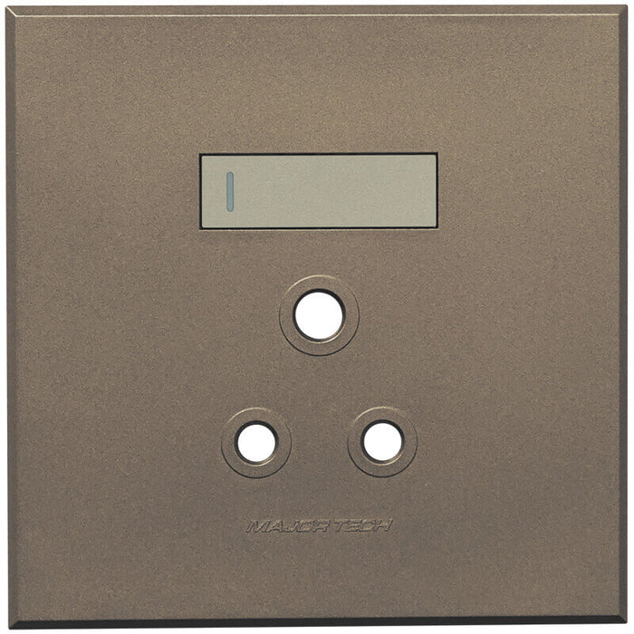 Major Tech Single Socket Cover Plate TI/BZ (100mmx100mm) 3VP21TB