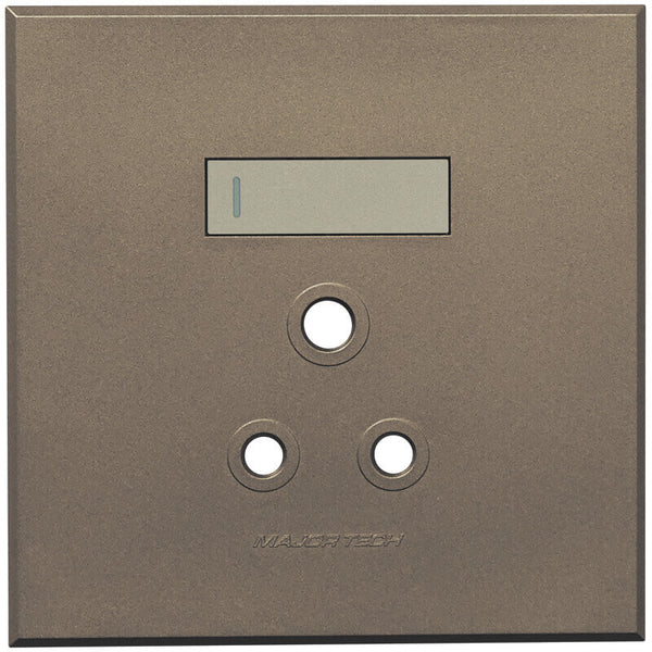Major Tech Single Socket Cover Plate TI/BZ (100mmx100mm) 3VP21TB
