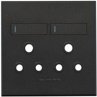 Major Tech Double Socket Cover Plate GR/GR (100mmx100mm) 3VP22GG