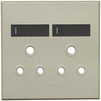 Major Tech Double Socket Cover Plate GR/TI (100mmx100mm) 3VP22GT