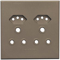 Major Tech Double RSA, Double V-Slim Cover Plate BZ (100mmx100mm) 3VP24B