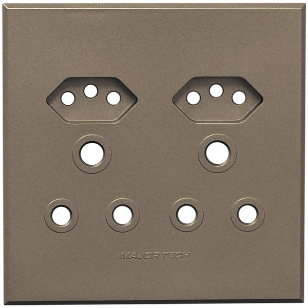 Major Tech Double RSA, Double V-Slim Cover Plate BZ (100mmx100mm) 3VP24B