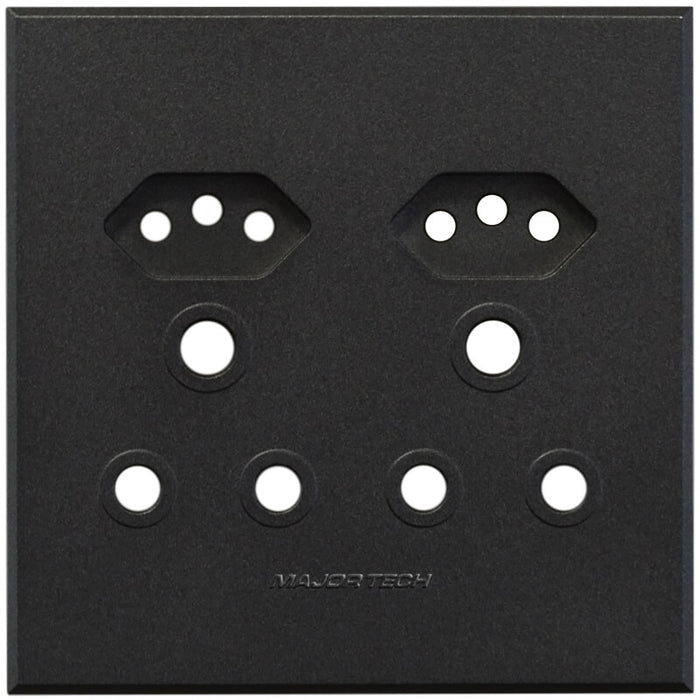 Major Tech Double RSA, Double V-Slim Cover Plate GR (100mmx100mm) 3VP24G