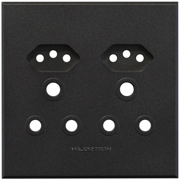 Major Tech Double RSA, Double V-Slim Cover Plate GR (100mmx100mm) 3VP24G