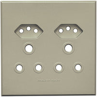 Major Tech Double RSA, Double V-Slim Cover Plate TI (100mmx100mm) 3VP24T