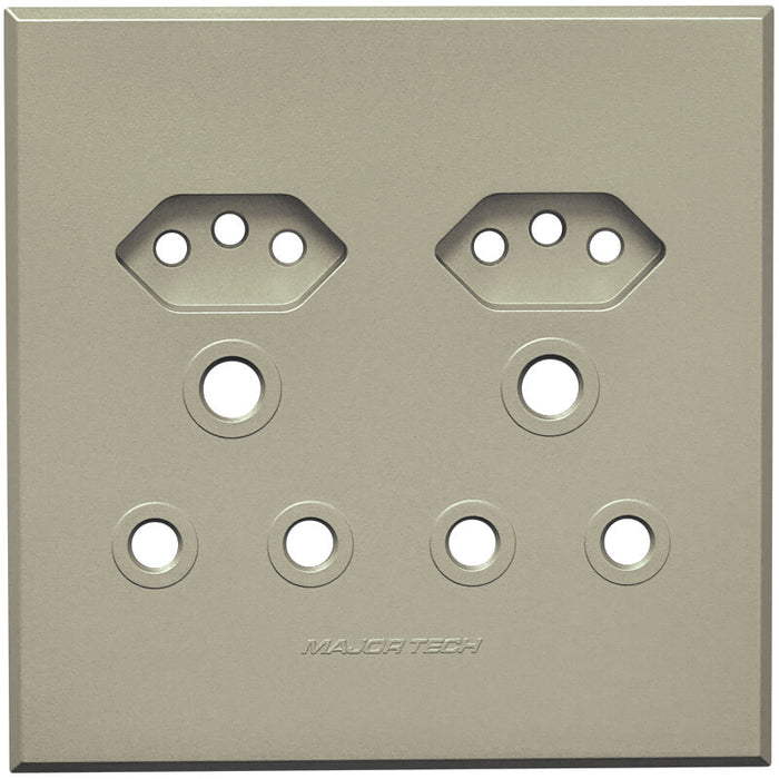 Major Tech Double RSA, Double V-Slim Cover Plate TI (100mmx100mm) 3VP24T
