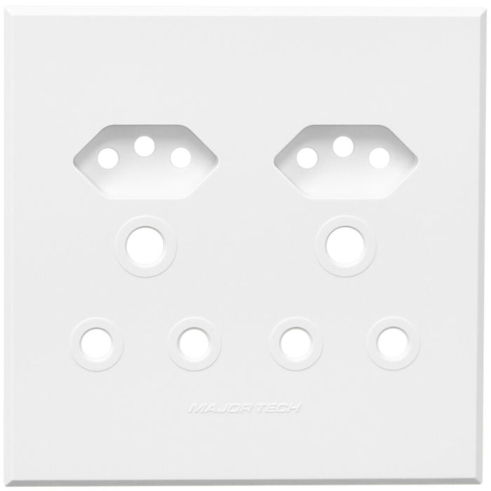 Major Tech VETi 3 POLA - Unswitched Socket Cover Plate - Monoblock | 3VP24W