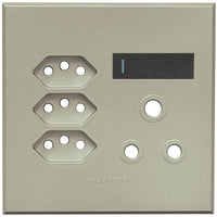 Major Tech Single RSA, Triple V-Slim Cover Plate GR/TI (100mmx100mm) 3VP25GT