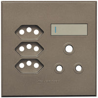 Major Tech Single RSA, Triple V-Slim Cover Plate TI/BZ (100mmx100mm) 3VP25TB