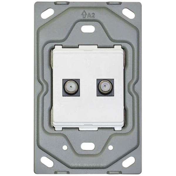 Major Tech VETi 3 POLA - Dual Data Socket (RJ45 - Cat 6) - Monoblock | 3V135 - image 2