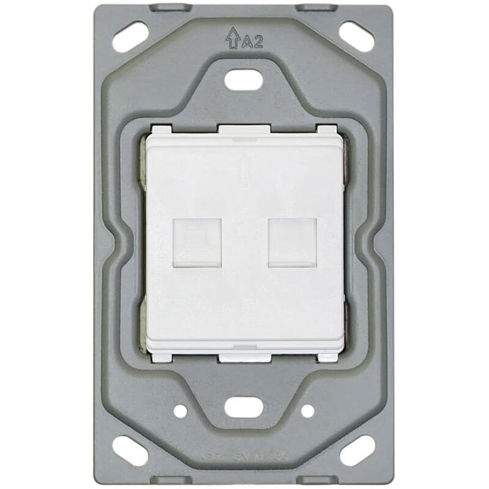 Major Tech VETi 3 POLA - Dual Data Socket (RJ45 - Cat 6) - Monoblock | 3V135 - image 1