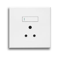 Major Tech Single RSA Socket WT (100mmx100mm)  3VW21