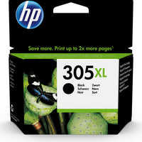 HP 305XL High Yield Black Ink Cartridge - Genuine HP Printer Ink - Save More, Print More!