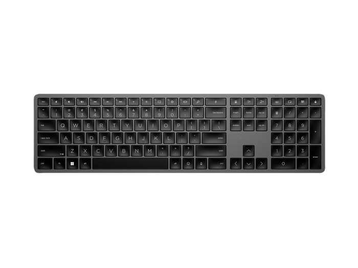 HP 975 Wireless Keyboard: Low Profile Aluminum Design, Backlit Bluetooth Keyboard