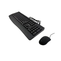 RCT Wired USB Keyboard & Mouse Combo | 104-Key Membrane Keyboard | AI Tool Key | Optical Mouse; 1000-3200 DPI RCT Peripherals