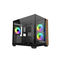 Cooler Master Elite 481 Wood Micro-ATX Mid-Tower Chassis - Black