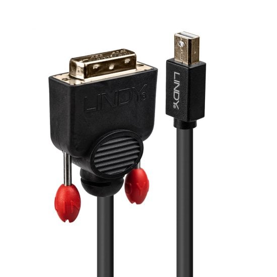 LINDY 3M MINI DISP TO DVI-D CABLE BLACK (41953) - CAB-MINIDPP-DVID-3ML