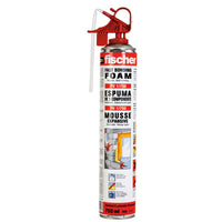 Fischer Fast Bonding Foam PU 1/750: Insulating & Filling Foam for Construction Gaps, Doors & Windows. Quick Hardening, Reusable