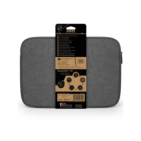 Port Designs YOSEMITE 15.6" Notebook Sleeve - ECO Grey