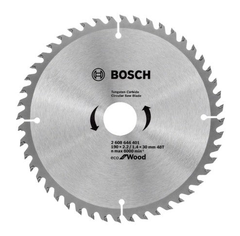 Bosch: saw blades  - ECO line for Wood 190 x 30 x 2,2/1,4 mm, 48 -  SKU: 2608644401