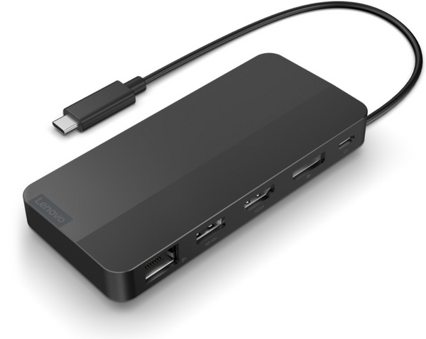 Lenovo USB-C Dual Display Travel Dock with 100W Adapter-40B90100SA