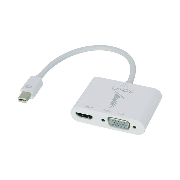LINDY MINI DISPLAYP 1.2 4K TO HDMI AND VGA (41070) - ADA-MDISP-HDMI4K-A-L