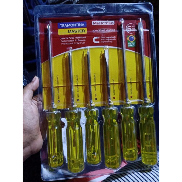 Tramontina Screwdriver Set 6 Pcs Per Set - 41530/506