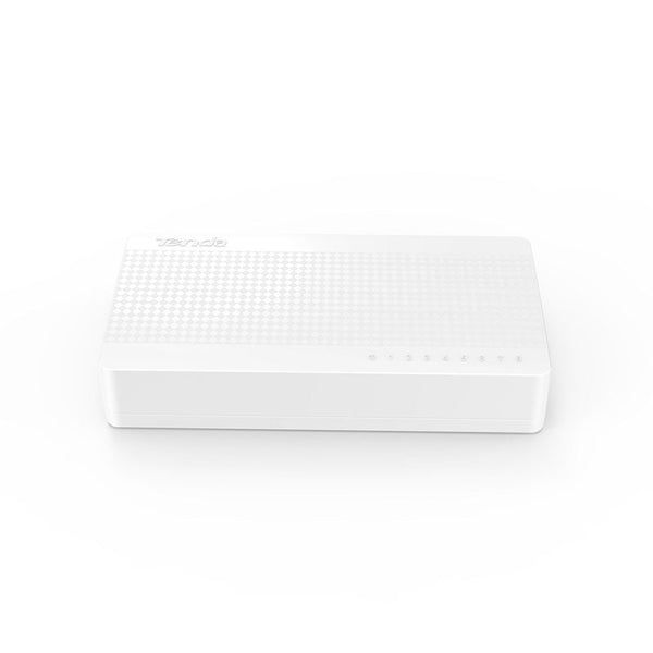 Tenda S108 8-Port Fast Ethernet Switch for SOHO - Network Hub, White Background