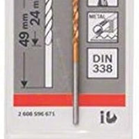 Bosch Metal drill bits - HSS-Tin DIN 338 2,0 x 29 x 49 mm - SKU: 2608596671