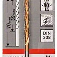Bosch Metal drill bits - HSS-Tin DIN 338 3,5 x 39 x 70 mm - SKU: 2608596686