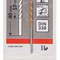 Bosch Metal drill bits - HSS-Tin DIN 338 1,5 x 18 x 40 mm - SKU: 2608596666