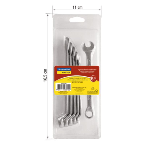Tramontina 6Pc Combination Wrench/ Spanner Set - 42241/506