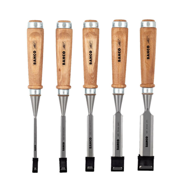 Bahco Bahco Chisel Set 5 Pc Wood Handle 6 10 12 18 25 Mm 425 082