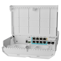 MikroTik Outdoor netPower Lite 7R with RouterOS-MT-RBCSS610-1Gi-7R-2S+OUT
