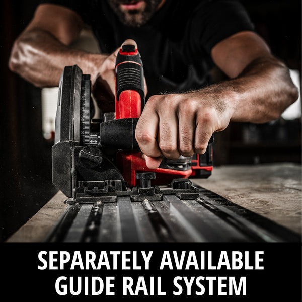 Einhell Professional Cordless Plunge Saw TP-PS 18/165 Li BL Solo with 2x1000mm Guide Rail 4331400-4502118