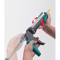 WOLFCRAFT MG 200 Caulking Gun - Silicone/Acrylic Applicator, Ergonomic Handle, Drip-Stop, 4352000