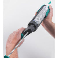 WOLFCRAFT MG 200 Caulking Gun - Silicone/Acrylic Applicator, Ergonomic Handle, Drip-Stop, 4352000