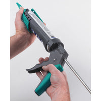 WOLFCRAFT MG 200 Caulking Gun - Silicone/Acrylic Applicator, Ergonomic Handle, Drip-Stop, 4352000