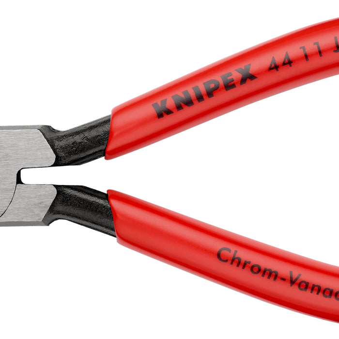 KNIPEX 44 11 J1 SB Circlip Pliers for internal circlips in bore holes with plastic coating black atramentized 140 mm - KNI4411J1SB