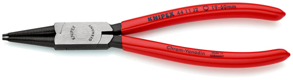 KNIPEX 44 11 J4 SB Circlip Pliers for internal circlips in bore holes with plastic coating black atramentized 320 mm - KNI4411J4SB