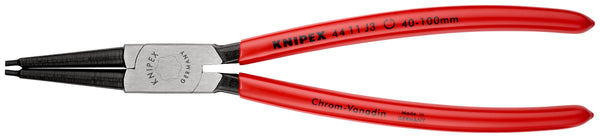 KNIPEX 44 11 J3 SB Circlip Pliers for internal circlips in bore holes with plastic coating black atramentized 225 mm - KNI4411J3SB