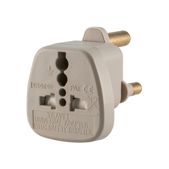 BRITISH F TO SA MALE POWER ADAPTER COMPACT - PWR-ADA-BRF-SAM