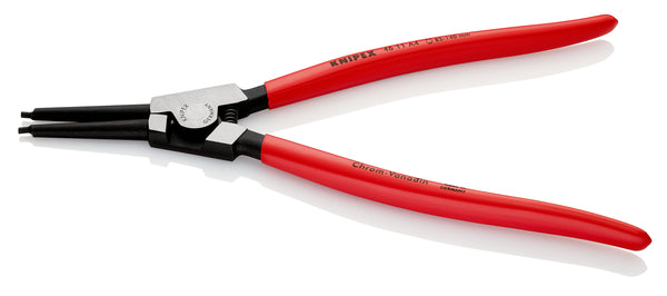 KNIPEX 46 11 A4 SB Circlip Pliers for external circlips on shafts with plastic coating black atramentized 320 mm - KNI4611A4SB